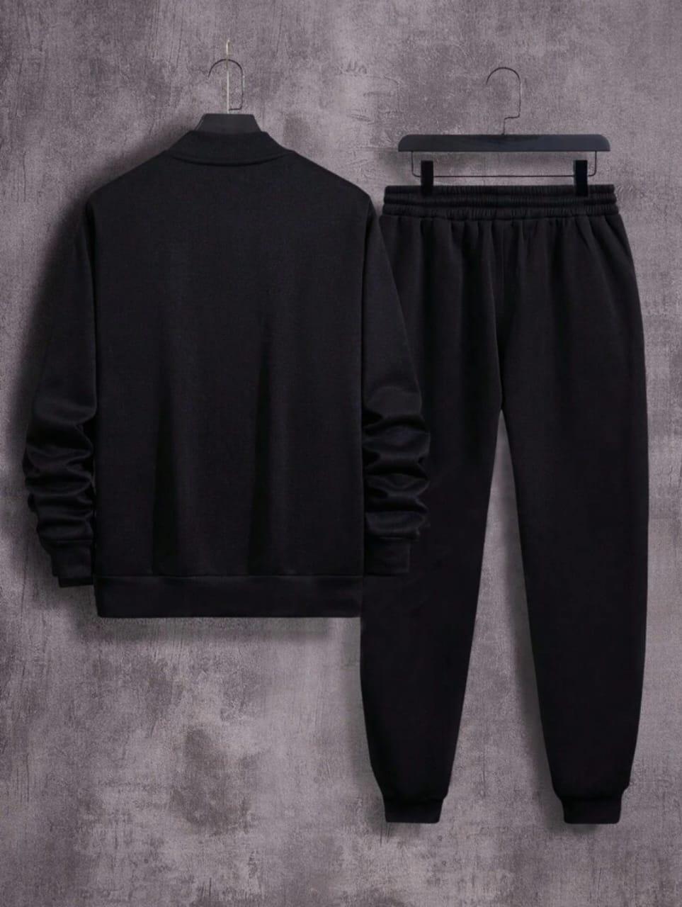 2 Pcs – Men's Plain Fleece Track Suit